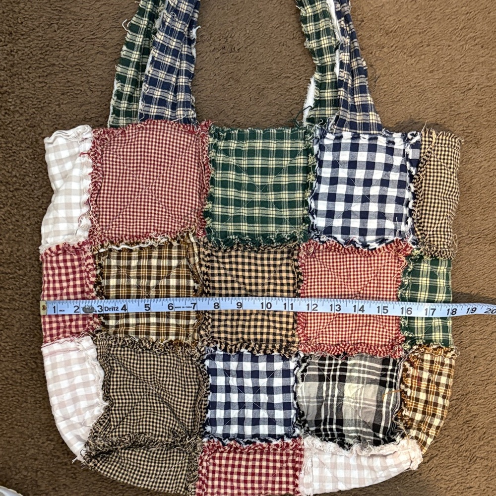 Patchwork Tote Bag - Multicolor NWT - image 2